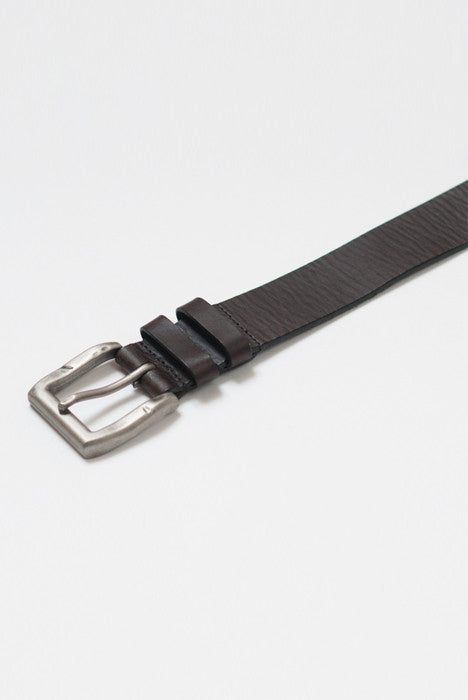 Double Down Brown Leather Belt - Belts - denimkratos