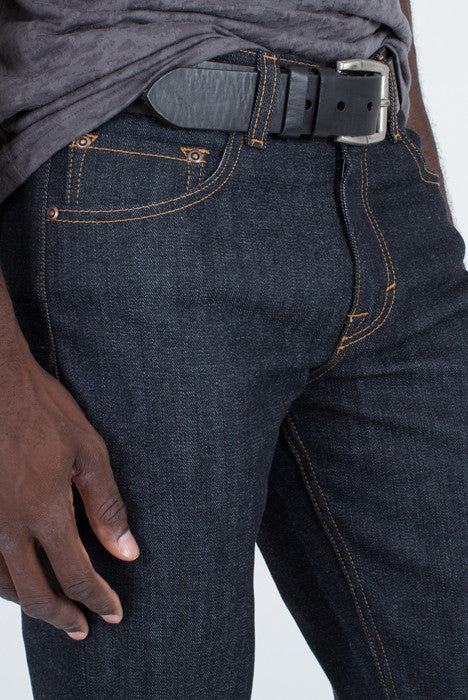 Dynami Raw Slim Straight Fit Indigo Denim Jeans - Denim Jeans - denimkratos