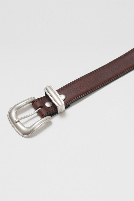 Lone Rider Brown Leather Belt - Belts - denimkratos