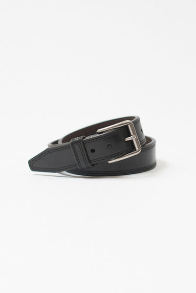 Memphis Black Leather Belt - Belts - denimkratos